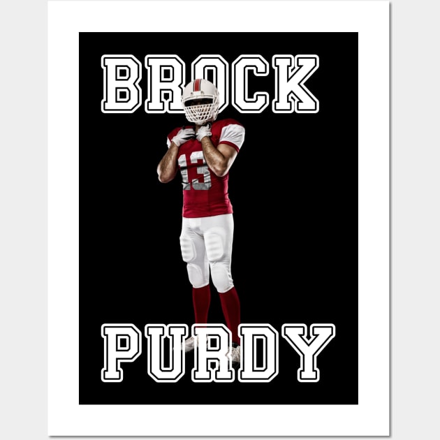 Brock Purdy American Football Quarterback Wall Art by Bluesman Design